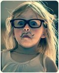 Funny, Mustache, child, cute, hipster, girl, portrait Portra